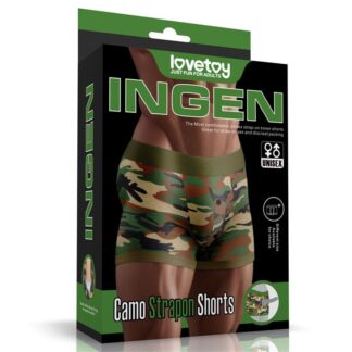 LOVETOY Ingen Camo Strap-On Boxer Unisex (Camo Green)