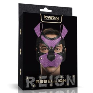 LOVETOY Máscara Perrito Rebellion Reign Wicked – Puppy Play Fetish con Bozal Extraíble