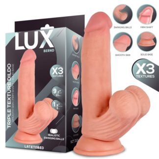 LUX Bernd Dildo Triple Densidad con Testículos Oscilantes 9.2”