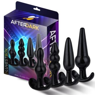 AFTERDARK – Luvest Box Set de 4 Plugs Anales con Base de Ancla
