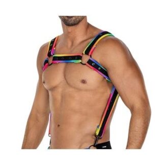 CUT4MEN – Arnés de Pecho Neon Multicolor H4RNESS05 (Neopreno Premium)
