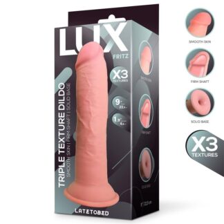 LUX Fritz – Dildo Triple Densidad 9" (22,5 cm) con Base Sólida