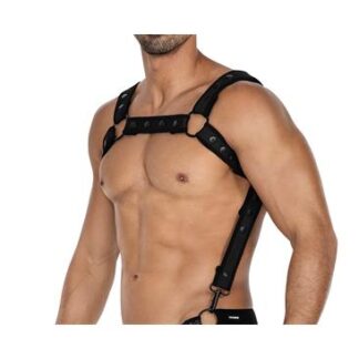 CUT4MEN – Arnés de Pecho Neon Negro H4RNESS05 (Neopreno Premium)